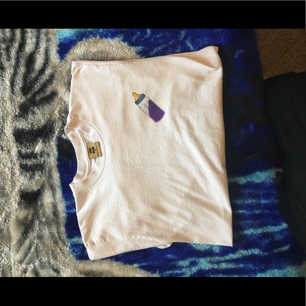 Double cup lean shirt all white